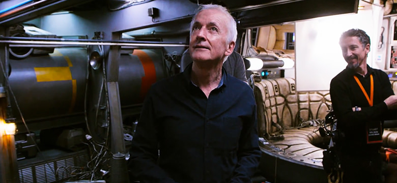 Anthony Daniels in wonder on the set of Star Wars The Force Awakens